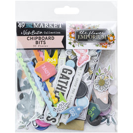 The Flower Emporium - 49 And Market Chipboard Bits 92/Pkg