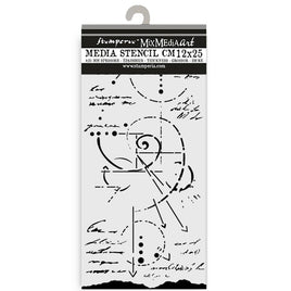 Silent Sea Fossil - Stamperia Stencil 4.72"X9.84"