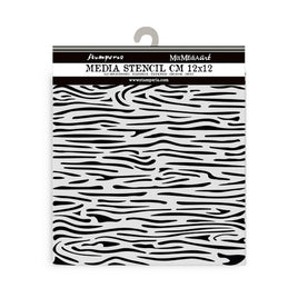 Silent Sea Wood Pattern - Stamperia Stencil 4.72"X 4.72"