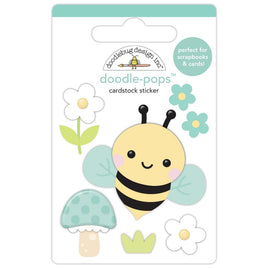 Bee Happy - Doodlebug Doodle-Pops 3D Sticker
