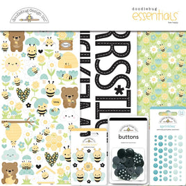 Bee Happy - Doodlebug Essentials Page Kit 12"X12"