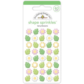 Berry Blossoms, Berry Sweet - Doodlebug Sprinkles Adhesive Enamel Icon Shapes