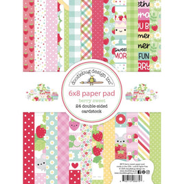 Berry Sweet - Doodlebug Double-Sided Paper Pad 6"X8"