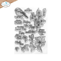 Floral Branches & Sentiments - Elizabeth Craft Clear Stamps