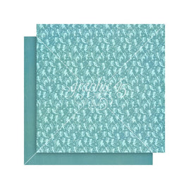 Aero Blue Pattern & Solid - Fairy Boutique Double-Sided Cardstock 12"X12"