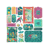 Tags & Frames, Seas The Day - Graphic 45 Chipboard Die-Cuts