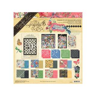Flutter - Graphic 45 Keepsake Kit With Exclusive Metal Die Set