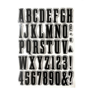 Bold Alphabet - Elizabeth Craft Clear Stamps