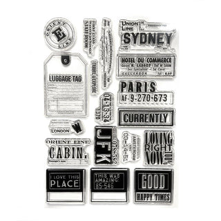 Travels From The Past 3 - Elizabeth Craft Clear Stamps