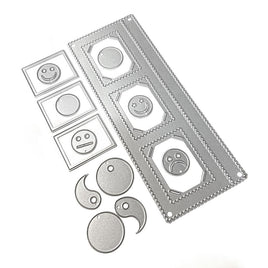 Stamp Photo Frame Overlay - Elizabeth Craft Metal Die