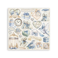 Timeless - Stamperia Stickers 6.5"X6.5" 4/Pkg