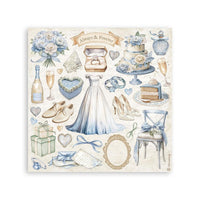 Timeless - Stamperia Stickers 6.5"X6.5" 4/Pkg