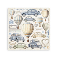Timeless - Stamperia Stickers 6.5"X6.5" 4/Pkg