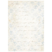 Timeless - Stamperia Rice Paper Backgrounds A6 8/Pkg