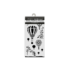 Timeless Air Balloons - Stamperia Stencil 4.72"X9.84"