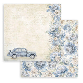 Timeless Vintage Car - Stamperia Double-Sided Cardstock 12"X12"