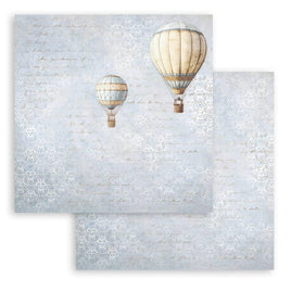 Timeless Air Balloons - Stamperia Double-Sided Cardstock 12"X12"