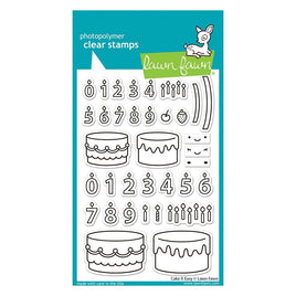 Cake It Easy - Lawn Fawn Clear Stamps 4"X6"