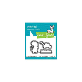 I Love You Mower - Lawn Cuts Custom Craft Die
