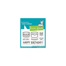 Cake It Easy Add-On - Lawn Fawn Clear Stamps 3"X2"