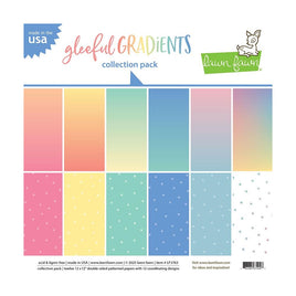 Gleeful Gradients - Lawn Fawn Double-Sided Paper Pack 12"X12"