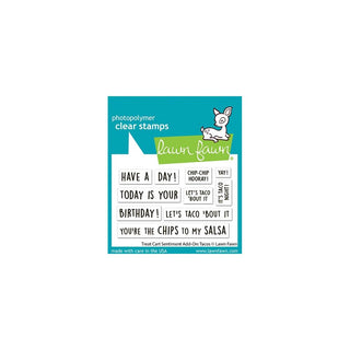 Treat Cart Sentiment Add-On: Tacos - Lawn Fawn Clear Stamps 3