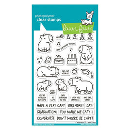 Capybaras! - Lawn Fawn Clear Stamps 4"X6"