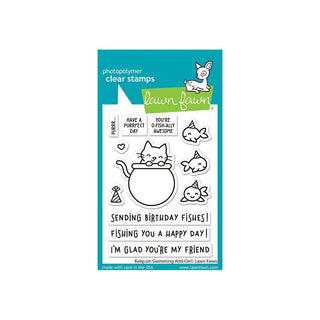 Keep On Swimming Add-On - Lawn Fawn Clear Stamps 3