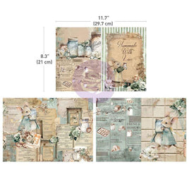 The Home Baker Prima Marketing A4 Decoupage Sheets 3/PKG