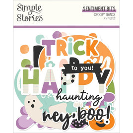 Sentiment - Spooky Things Bits & Pieces Die-Cuts