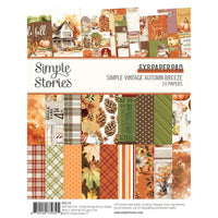 Simple Vintage Autumn Breeze - Simple Stories Double-Sided Paper Pad 6"X8" 24/Pkg