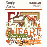 Sentiment - Simple Vintage Autumn Breeze Bits & Pieces Die-Cuts