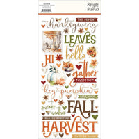 Simple Vintage Autumn Breeze - Simple Stories Foam Stickers