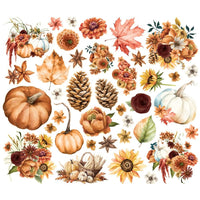 Floral - Simple Vintage Autumn Breeze Bits & Pieces Die-Cuts