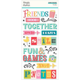 Fun Times - Simple Stories Foam Stickers