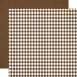 Russet Gingham - Simple Vintage Autumn Breeze Double-Sided Cardstock 12"X12"