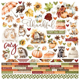 Simple Vintage Autumn Breeze - Simple Stories Cardstock Stickers 12"X12"