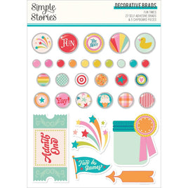 Fun Times - Simple Stories Decorative Brads