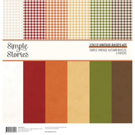 Simple Vintage Autumn Breeze - Simple Stories Vintage Basics Kit 12"X12"