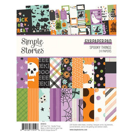 Spooky Things - Simple Stories Double-Sided Paper Pad 6"X8" 24/Pkg