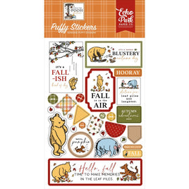 Winnie The Pooh Autumn - Echo Park Puffy Stickers