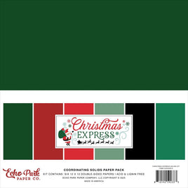 Christmas Express - Echo Park Solids Collection Kit 12"X12"