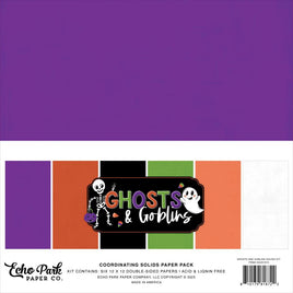 Ghosts And Goblins - Echo Park Solids Collection Kit 12"X12"