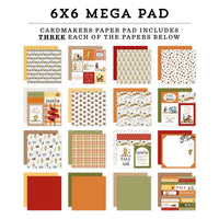 Winnie The Pooh Autumn - Echo Park Double-Sided Cardmakers Mega Pad 6"X6"
