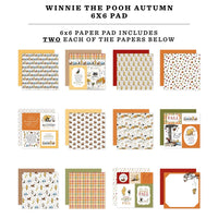 Winnie The Pooh Autumn - Echo Park Double-Sided Paper Pad 6"X6"