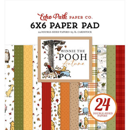 Winnie The Pooh Autumn - Echo Park Double-Sided Paper Pad 6"X6"