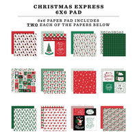 Christmas Express - Echo Park Double-Sided Paper Pad 6"X6"