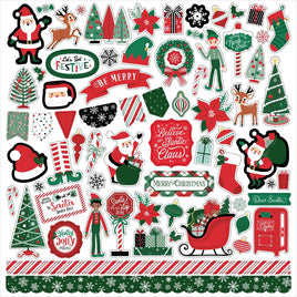 Christmas Express Cardstock Stickers 12"X12"