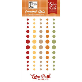 Winnie The Pooh Autumn - Echo Park Adhesive Enamel Dots