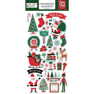 Accents, Christmas Express  - Echo Park Chipboard 6